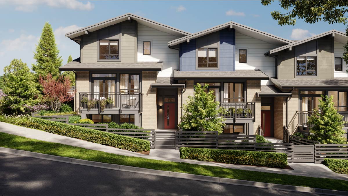 Heartwood Burke Mountain Presale Townhomes Rendering