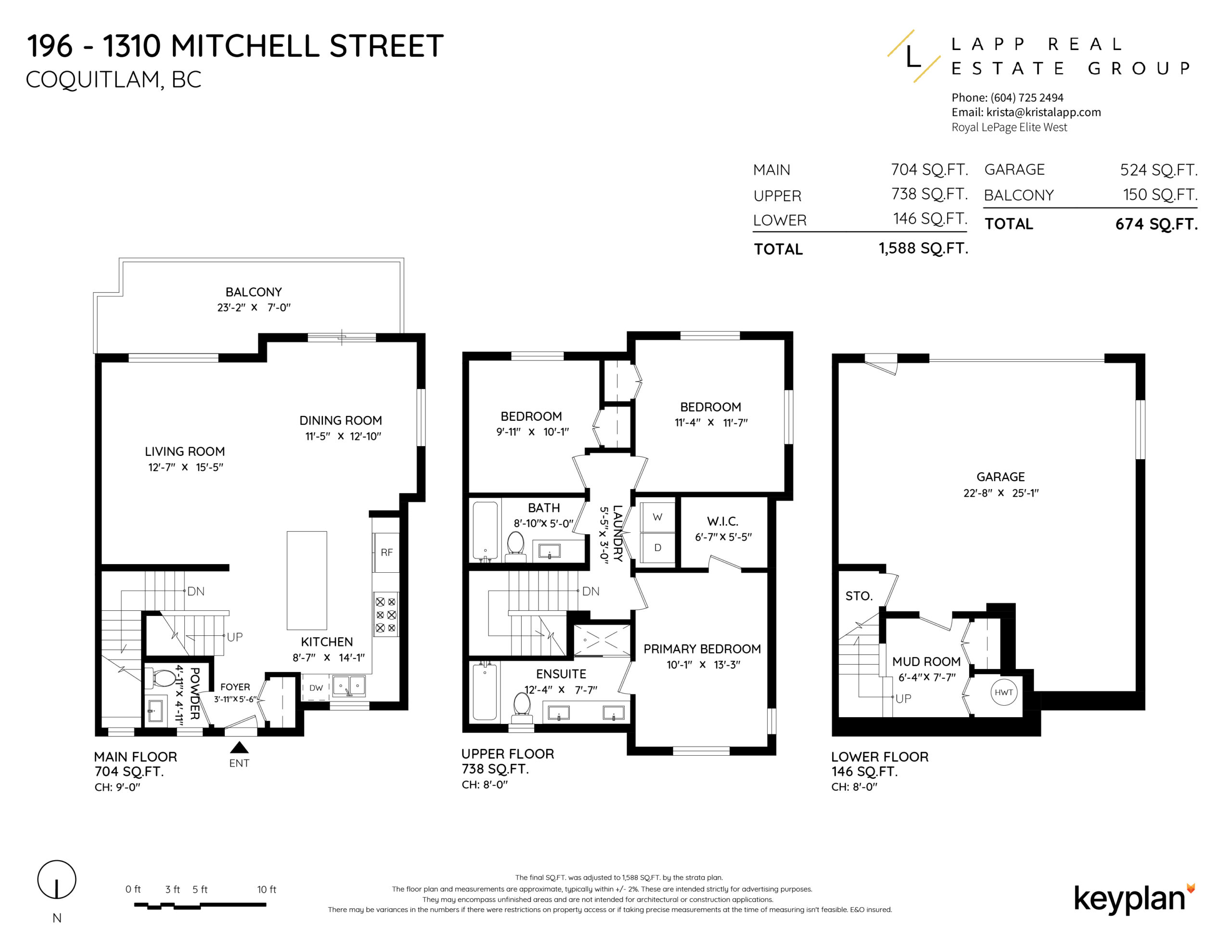 Krista Lapp Unit 196 - 1310 Mitchell Street, Coquitlam, BC, Burke Mountain Forester Layout1-01